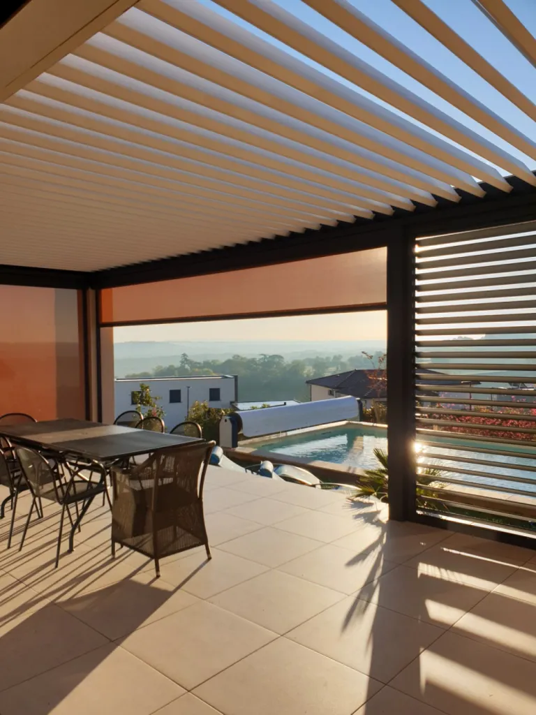 Installation et devis pergola bioclimatique aluminium sur Le Havre et sa périphérie 76 Normandie.