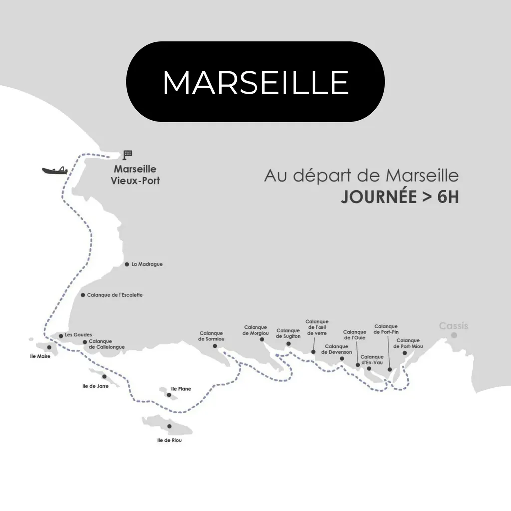 Balade en Bateau départ Marseille - Journée