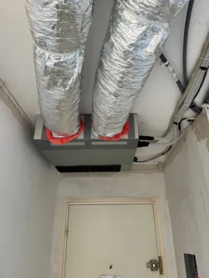 Fourniture et pose d'un système de climatisation réversible type gainable Atlantic Fujitsu 