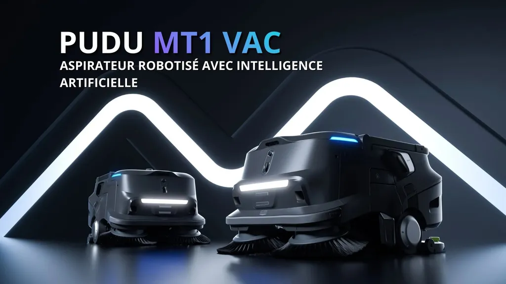 PUDU MT1 VAC : Aspirateur robotisé autonome doté d’intelligence artificielle avancée pour un nettoyage professionnel haute performance