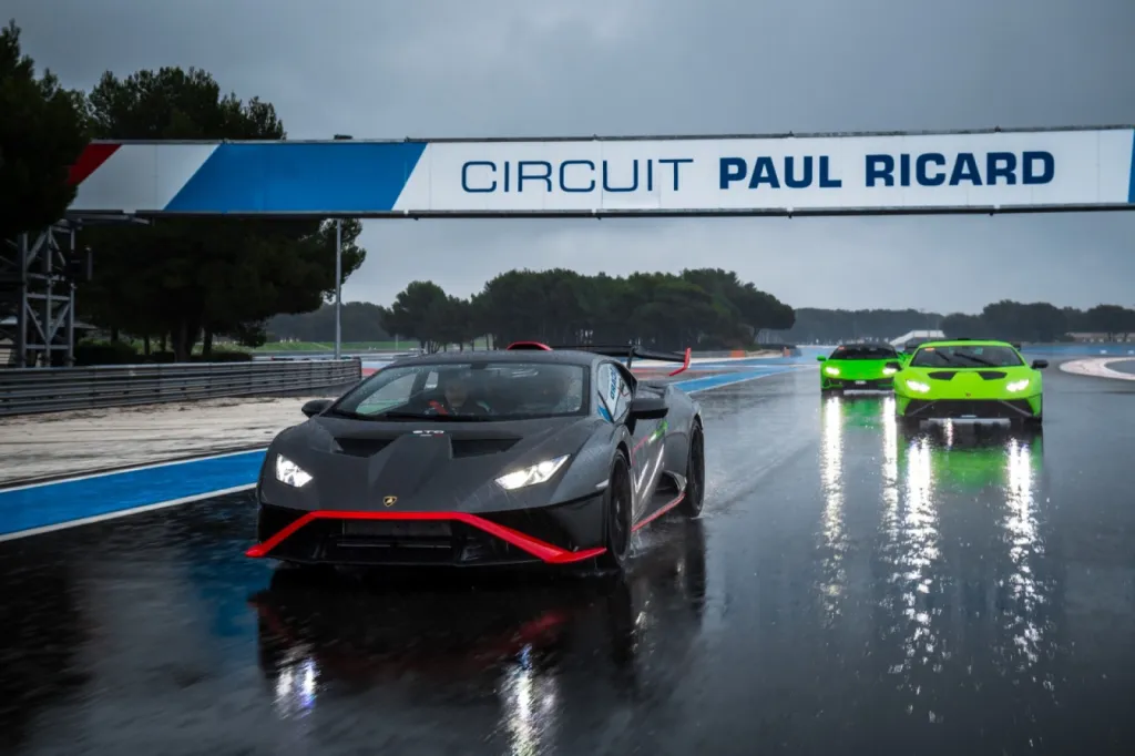 Traitement Céramique Lamborghini Huracan STO pour notre partenaire Lamborghini à Cannes dans le 06
