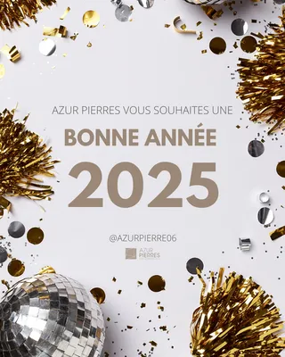 Bonne année Azur Pierres