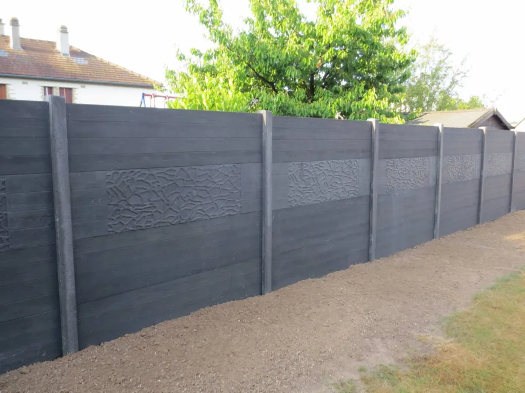 Installation de mur en plaques béton aspect bois à Pont Audemer 27