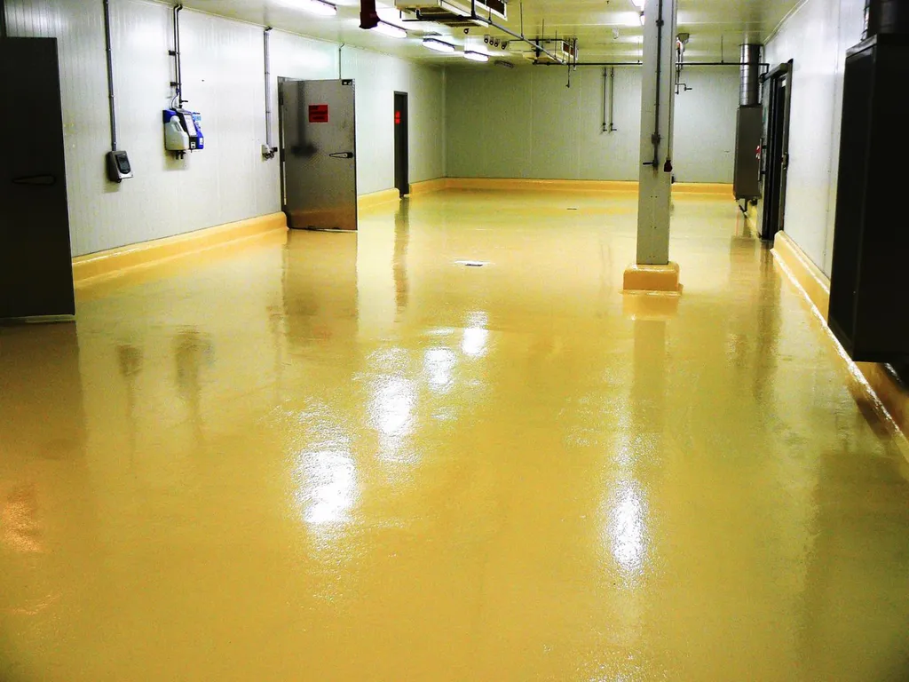 Pose d’un système de résine époxy quartz Color antidérapante haute résistance pour sol industriel soumis à trafic régulier à Mérignac, près de Bordeaux en Gironde 33