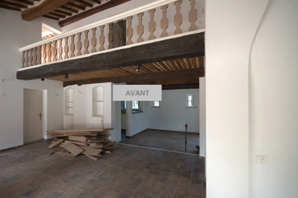 Photo avant travaux du salon mezzanine