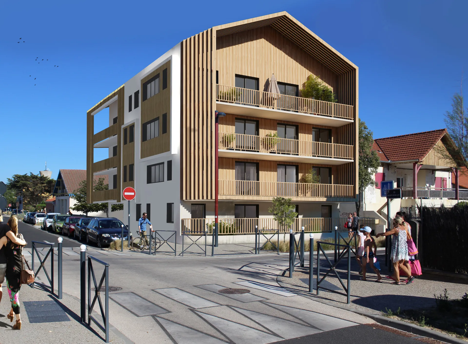 immeuble de 11 appartements à Mimizan plage
