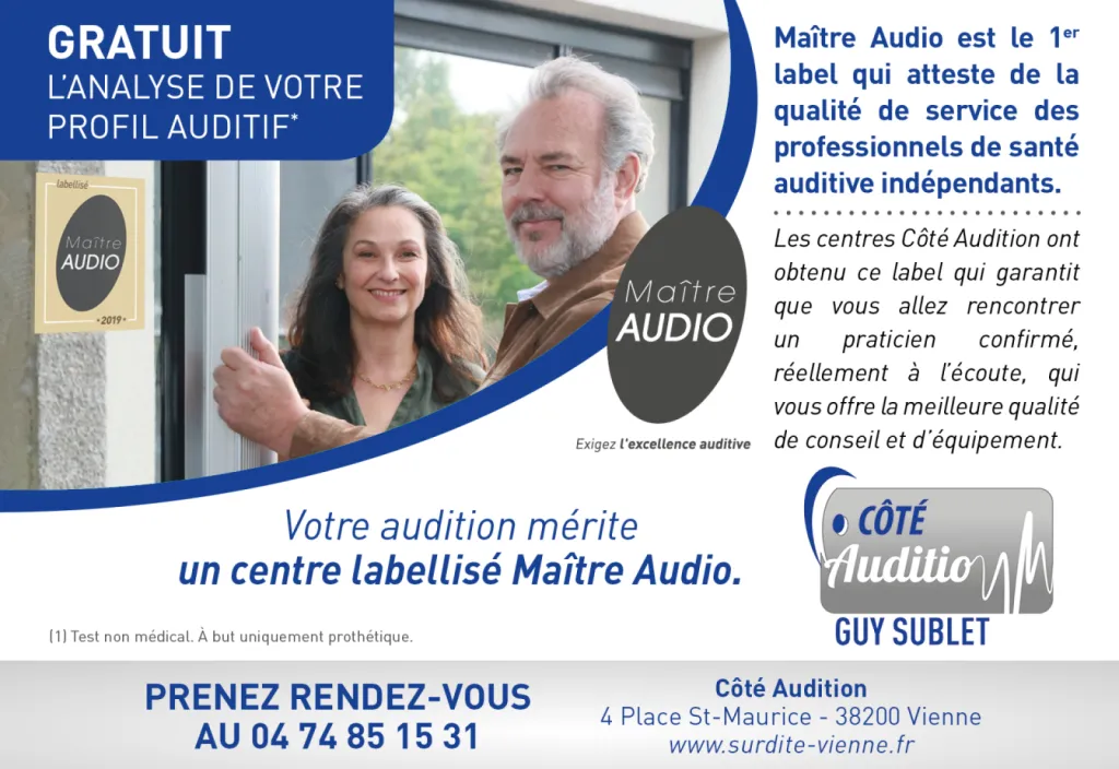 Maître Audio est le 1er label qui atteste de la qualité de service des professionnels de santé auditive indépendants.
