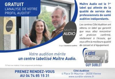 Maître Audio est le 1er label qui atteste de la qualité de service des professionnels de santé auditive indépendants.
