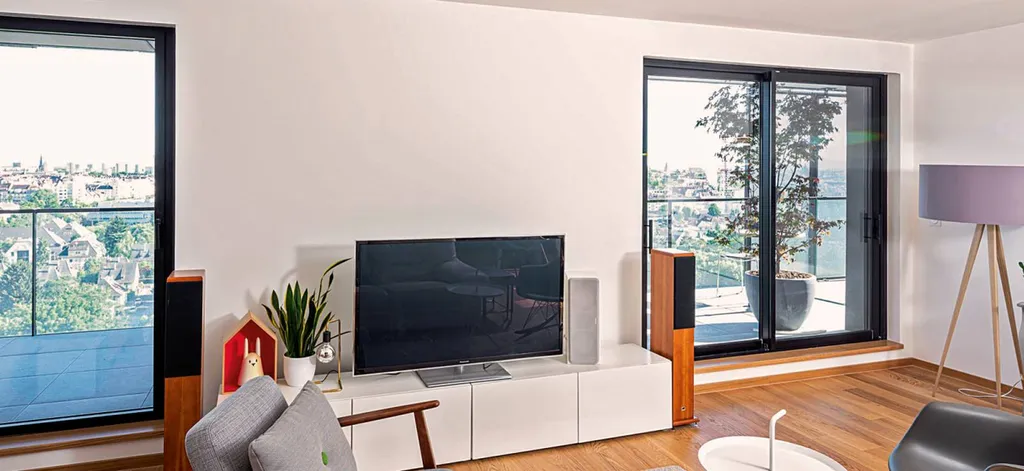 Devis gratuit installation de baie vitrée aluminium K-Line sur-mesure à Caluire