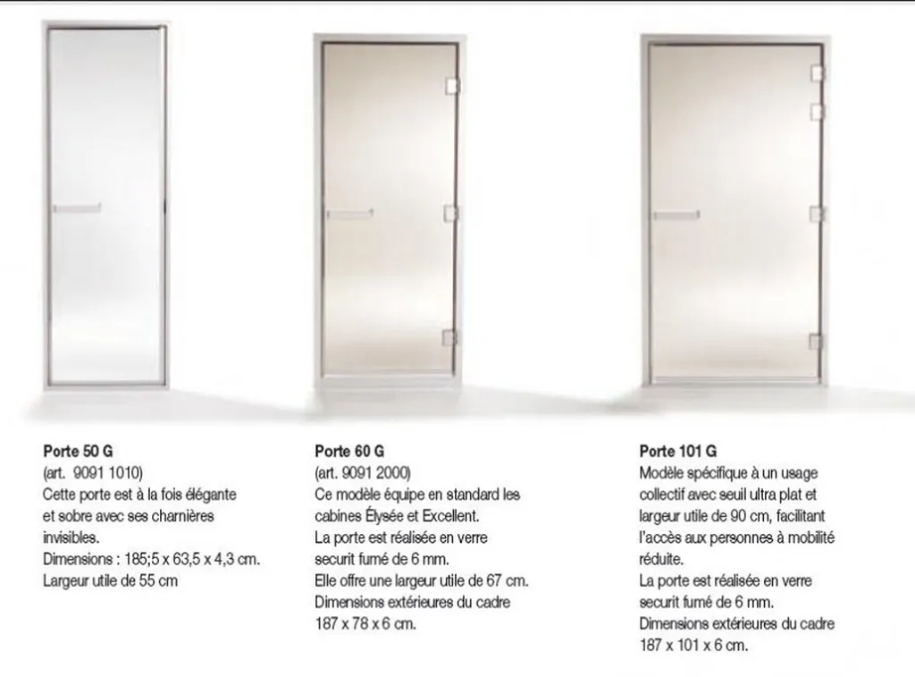 PORTES EN VERRE DE HAMMAM