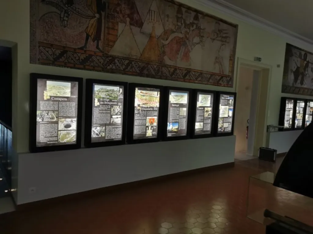 Décoration et fabrication de vitrines pour le musée ALPHONSE DAUDET sur FONTVIELLE 
