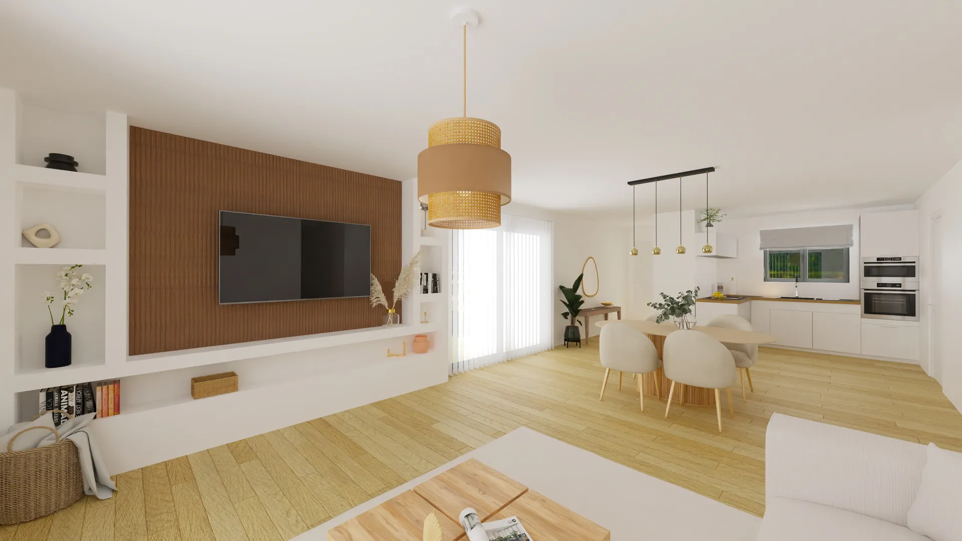 Maison en L de 92 m²