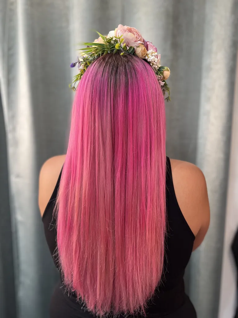 coloration fantaisie Pink , un rose fashion à Rognac 