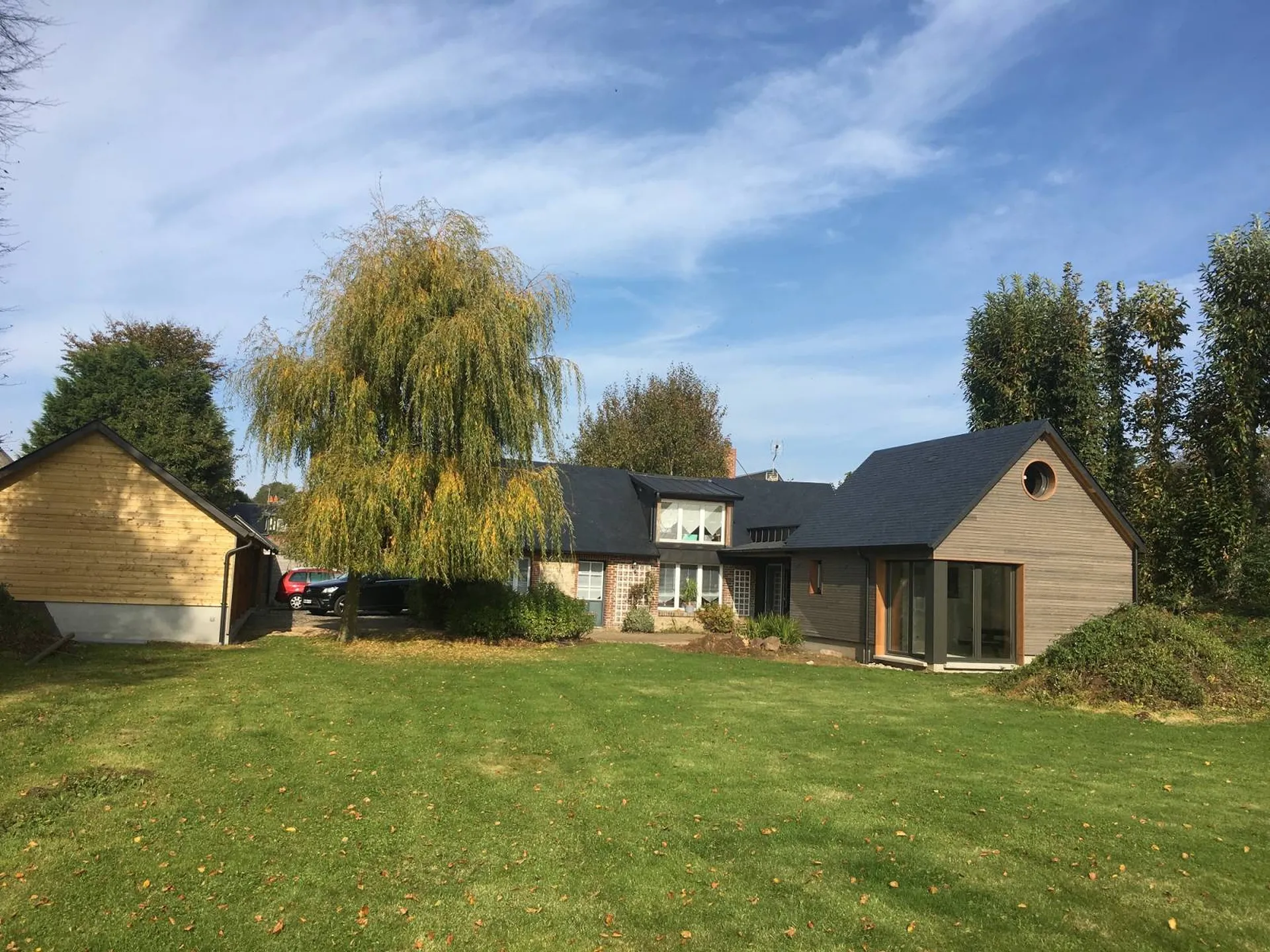 Travaux de maçonnerie et de couverture sur un agrandissement proche Etretat 76