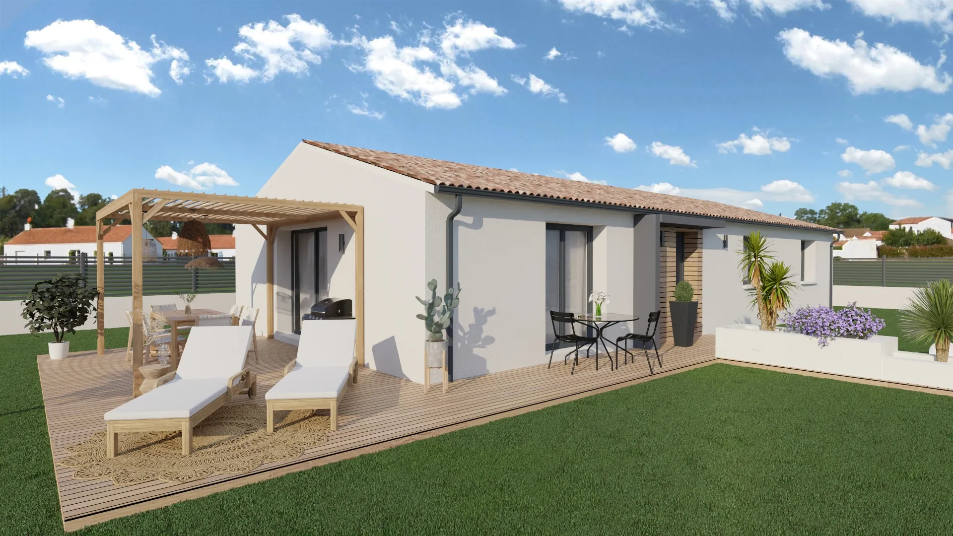 Maison droite de 115 m²