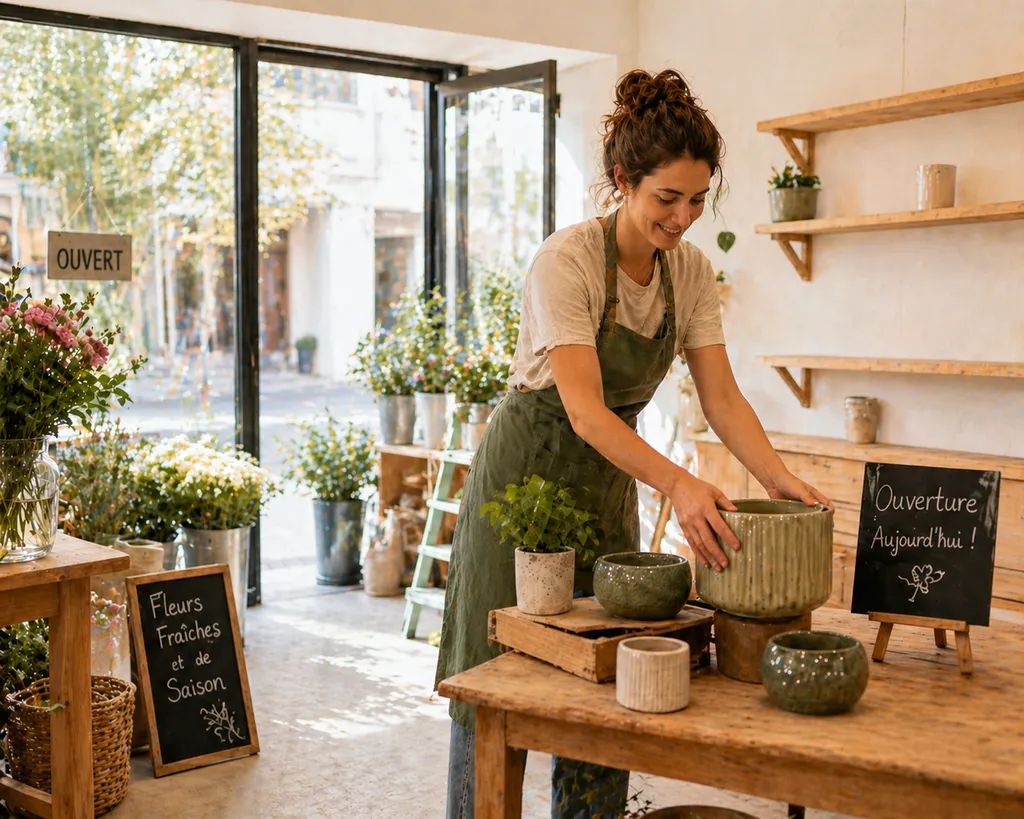 aide au dépôt de dossier pour une fleuriste (ERP à Bègles)