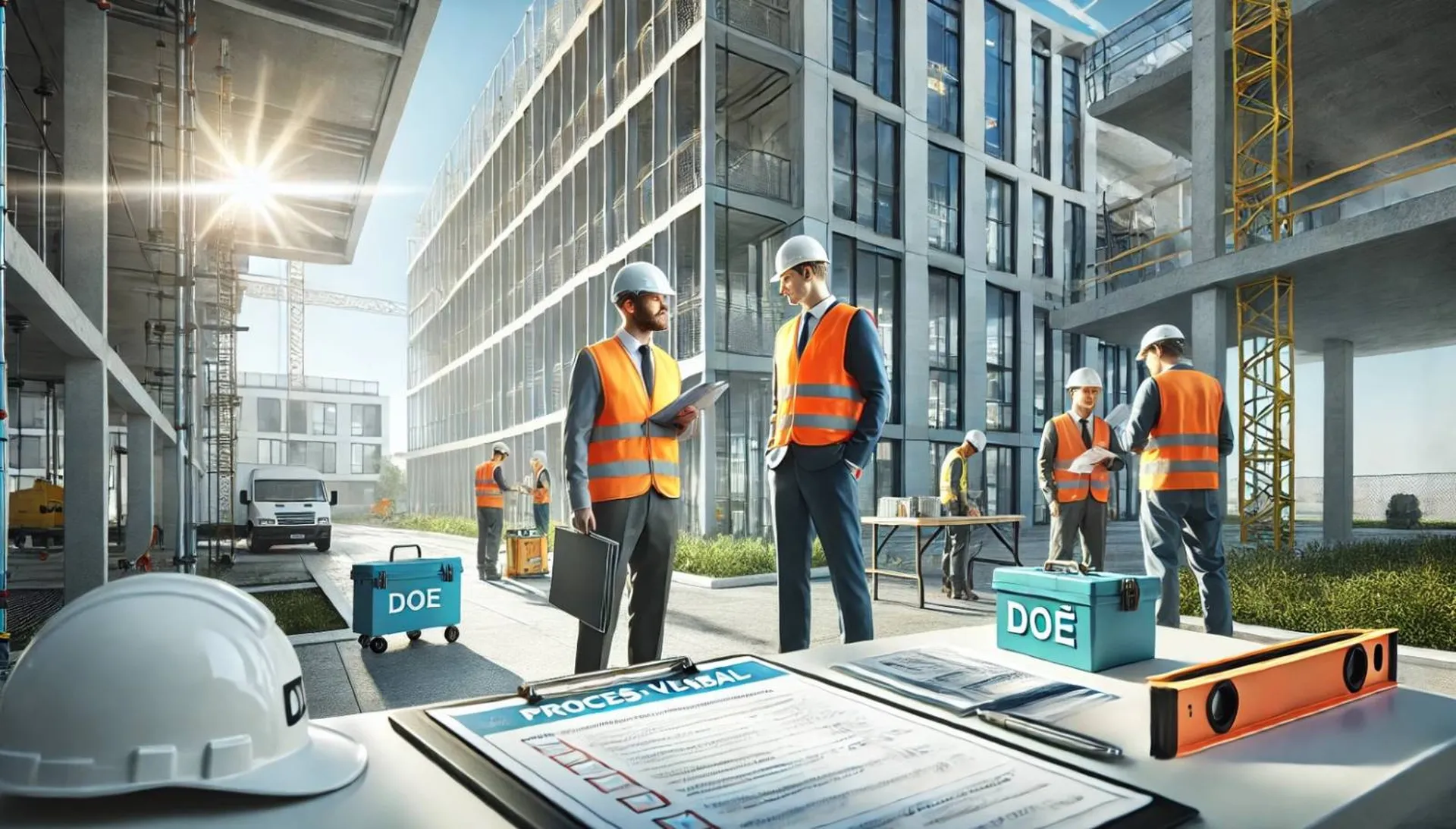 reception of infrastructure and sports works by project manager