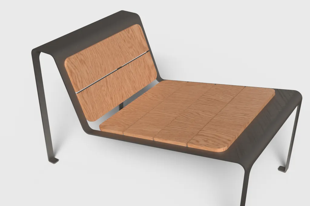 BASILE : chaise longue individuelle