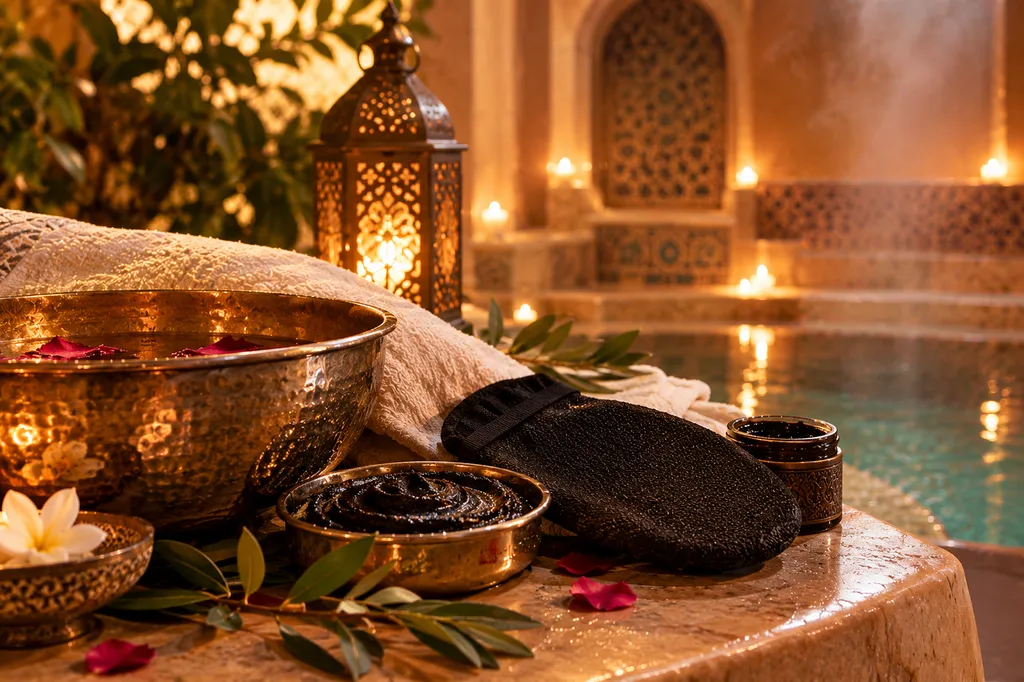 Rituel Hammam & Savon Noir en autonomie – une parenthèse de bien-être oriental au Centre Aglaé à Pertuis.