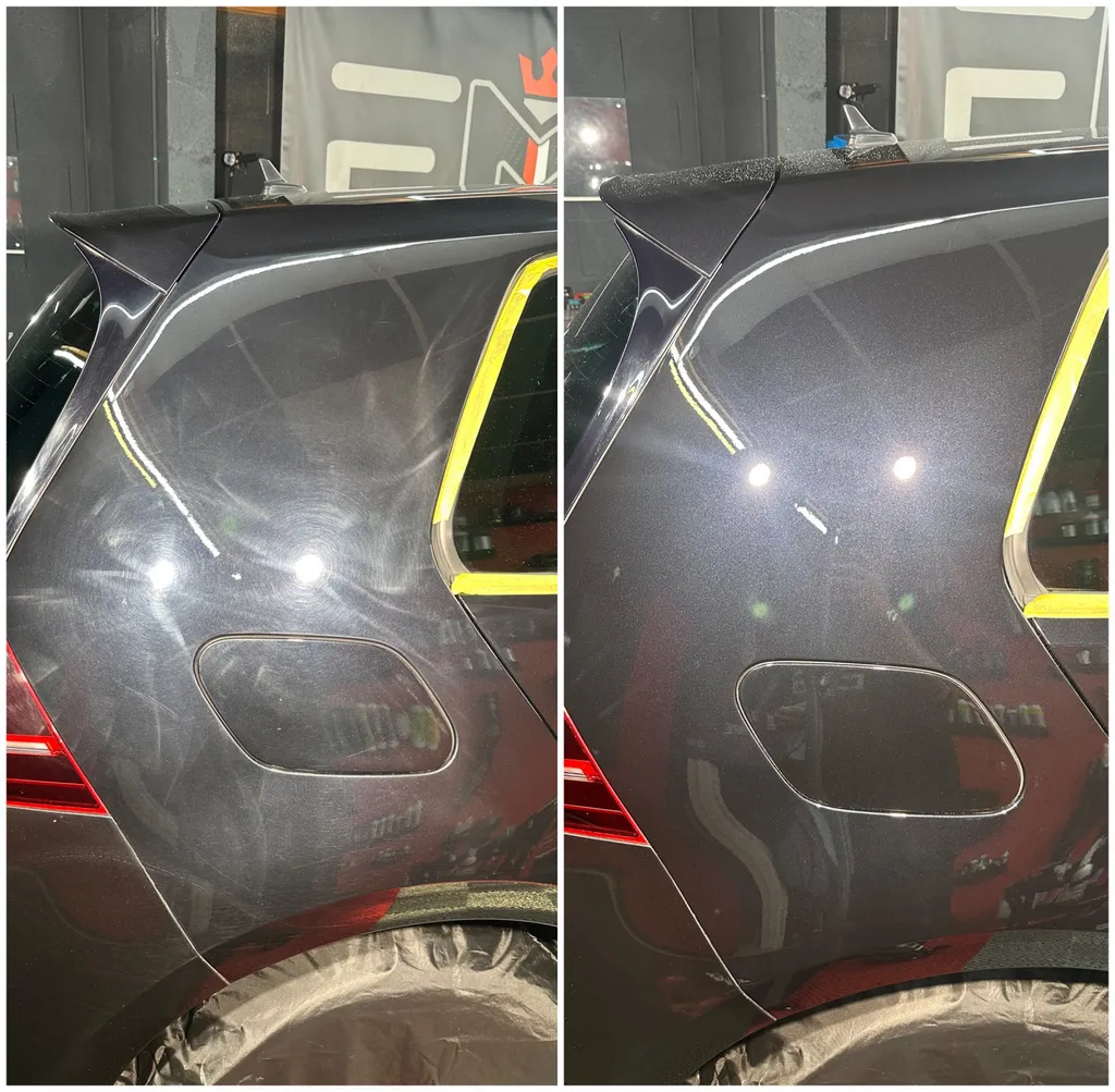 Restauration Volkswagen Golf GTE polissage Traitement céramique sur Lyon 