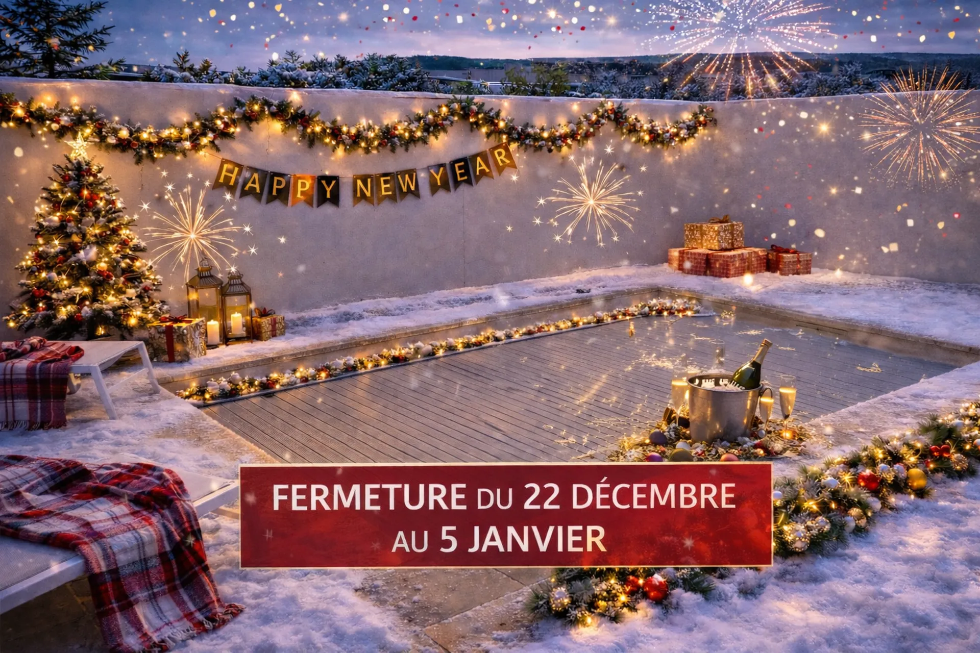 Fermeture de fin d’année – Cocktail Piscine Plan de Campagne