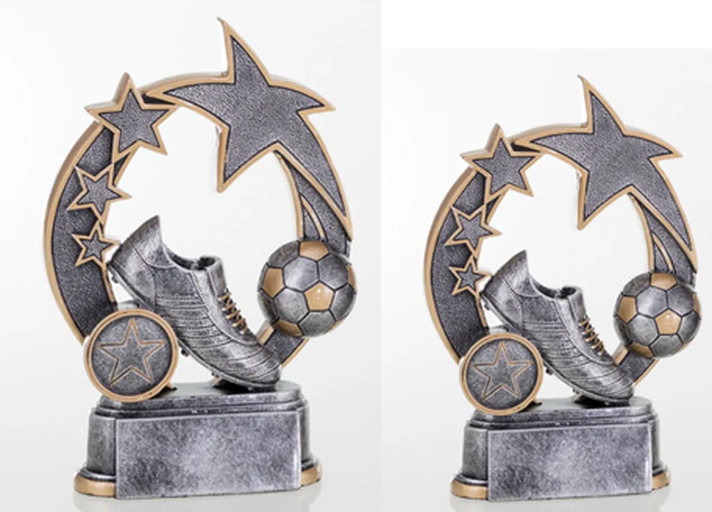 SILHOUETTE RESINE FOOTBALL 2 HAUTEURS