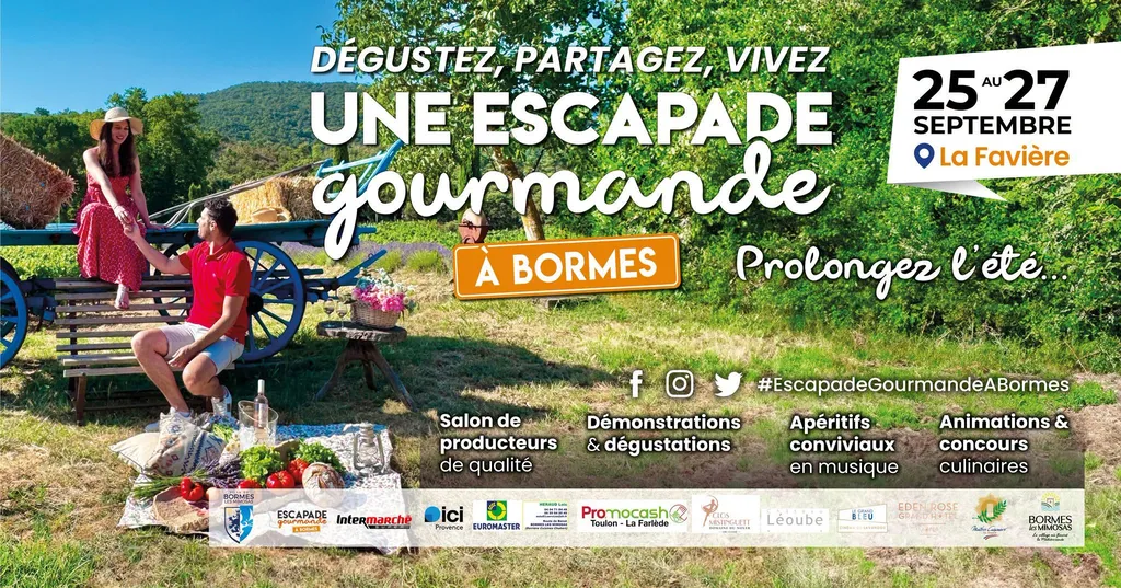 Escapade Gourmande à Bormes-les-Mimosas à La Favière du 25 au 27 septembre 2026