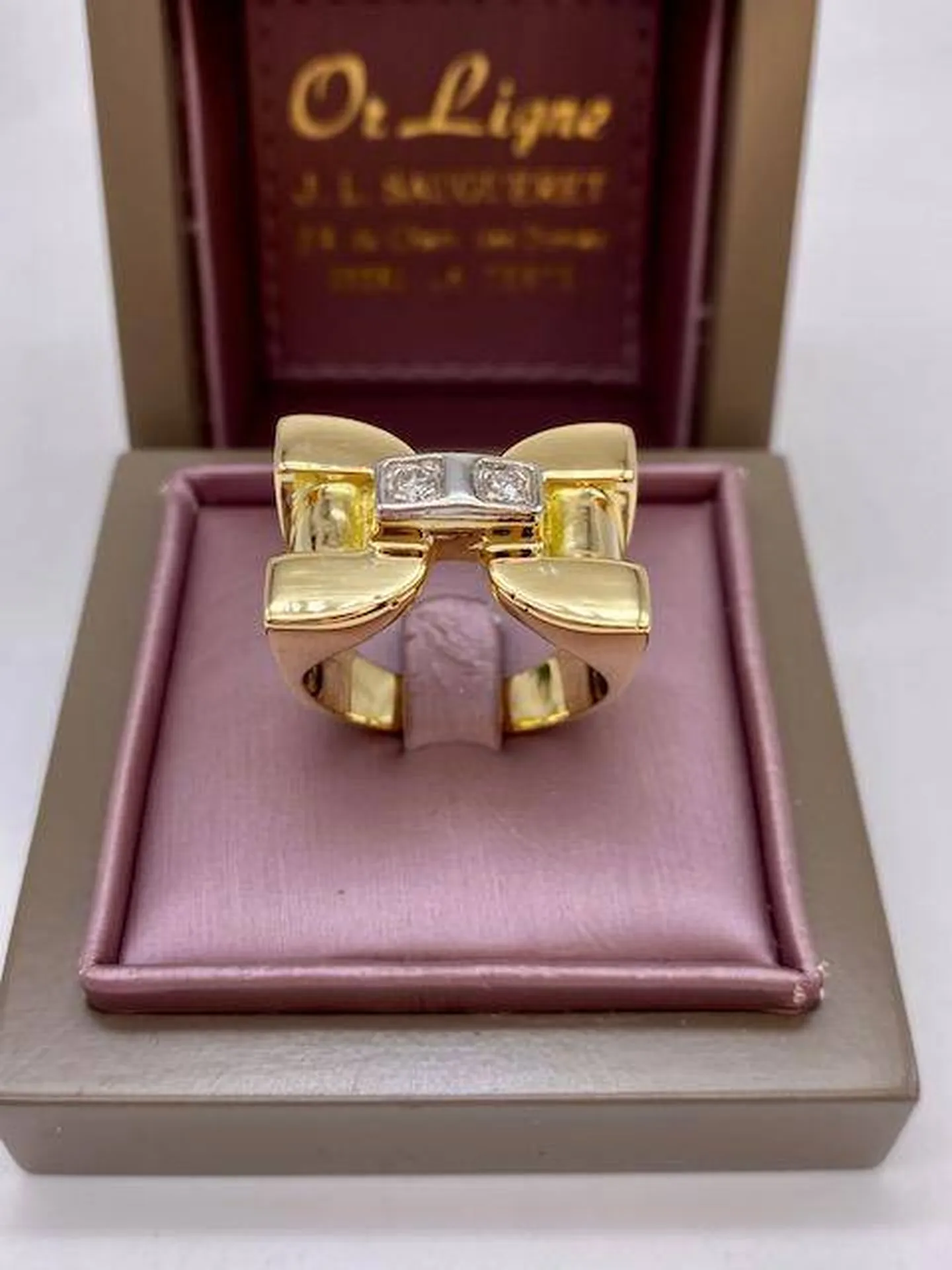 Ou acheter une bague tank en seconde main en or 750/1000ème? Chez Or Ligne bijouterie à La Teste de Buch sur le Bassin d'Arcachon