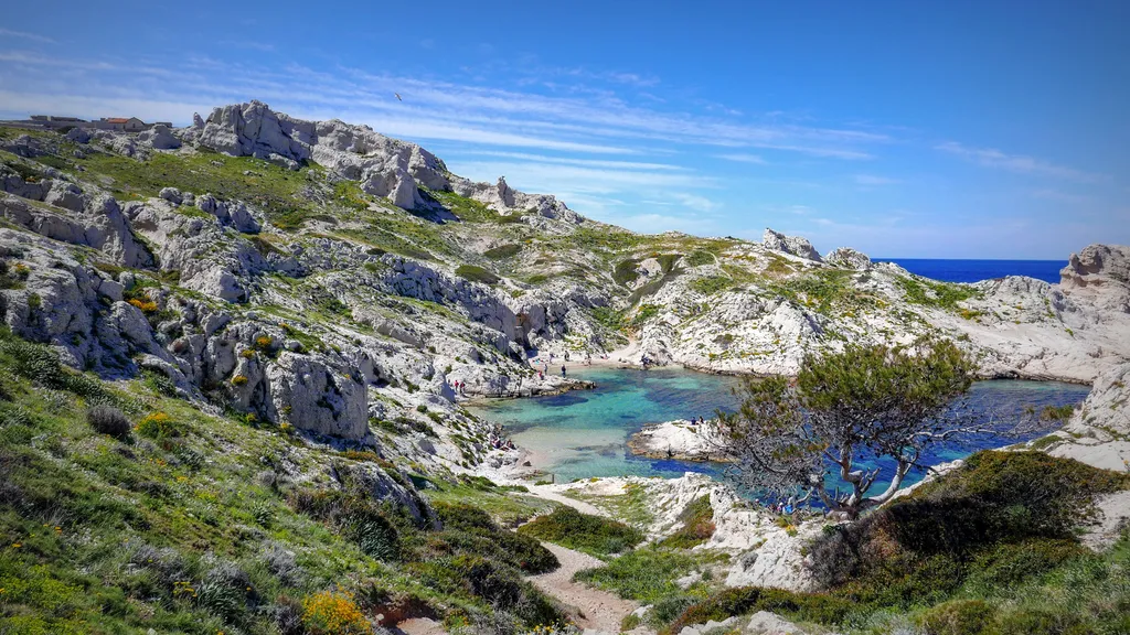 Location d'un yacht avec skipper pour un groupe de personnes pour une journée à Marseille au cœur du Parc des Calanques