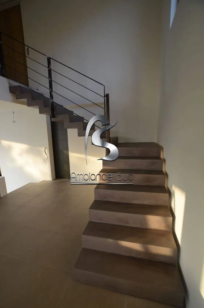 ESCALIER EN BETON CIRE TALOCHE