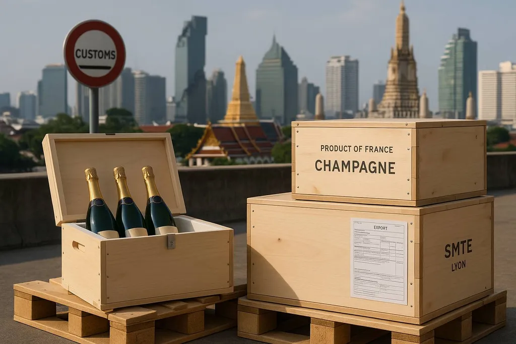 Envoyer des bouteilles de Champagne à Bangkok