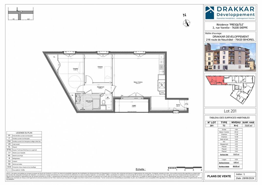 A vendre appartement neuf avec balcon