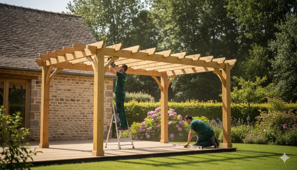 Fabrication et pose de pergola bois sur mesure à Montpellier et Lattes pour un espace extérieur ombragé, esthétique et durable toute l’année Fabrication et pose de pergola bois sur mesure à Montpellier et Lattes pour un espace extérieur ombragé, esthétique et durable toute l’année