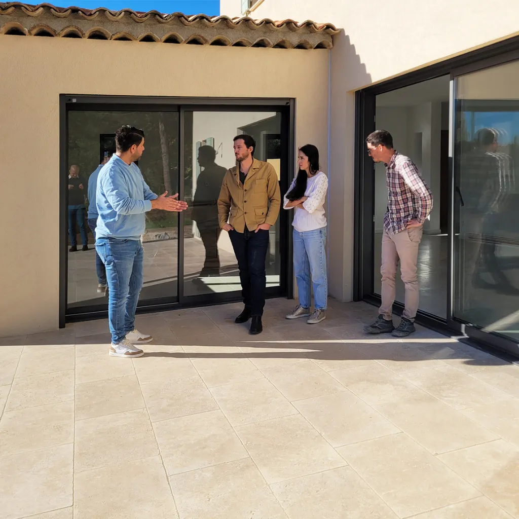Réception d'un chantier de construction de maison individuelle sur la commune d'Aix en Provence dans les Bouches du Rhône