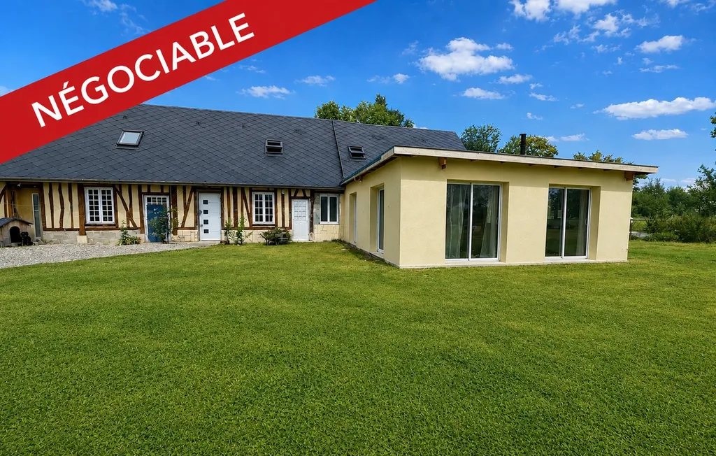 À vendre, maison de 210 m² sur un terrain de 5000 m² sur la commune de THUIT-SIGNOL 27370