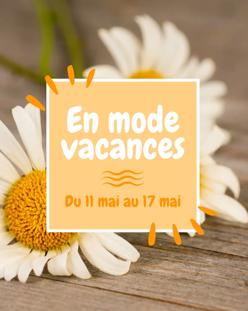 Congé du 11 mai au 17 mai 2026