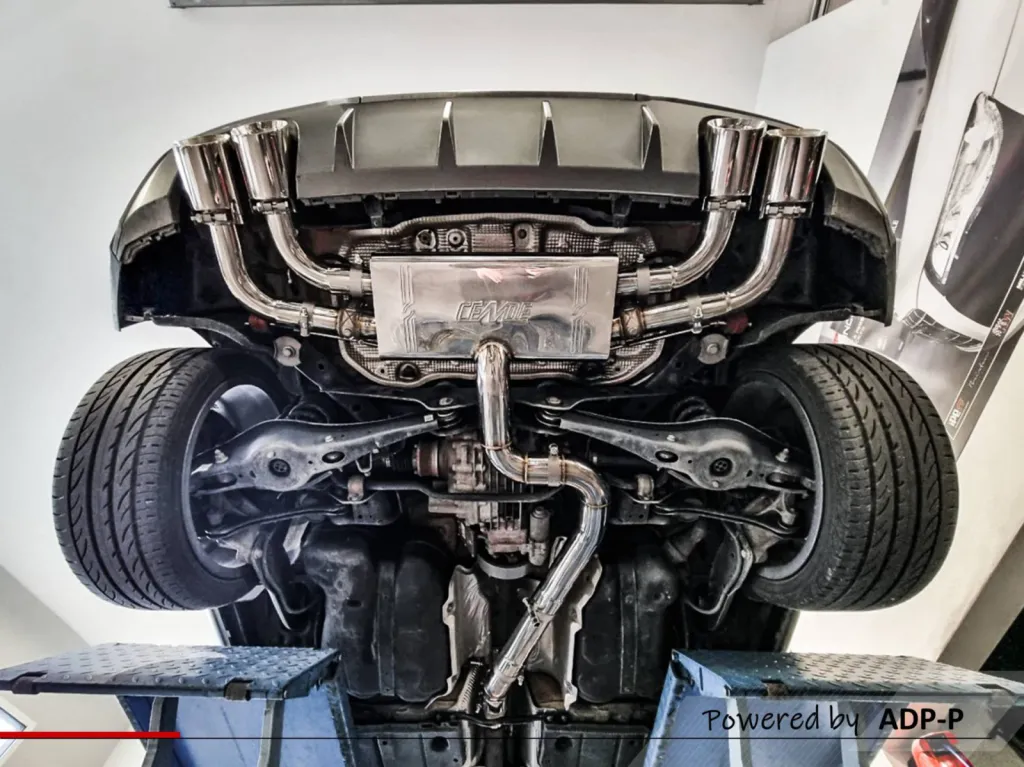Audi S3 8v : Fourniture et installation d'un catback ( demi-ligne) ) à clapets Cende Exhaust