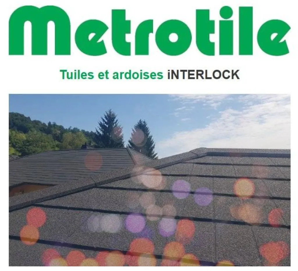Tuiles et ardoises métalliques Metrotile interlock