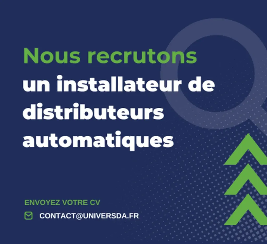 Nous recrutons ! Installateur de distributeurs automatiques (H/F)