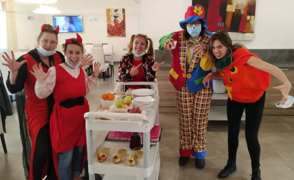 Fête d'halloween a la résidence aramons les Palatines a Marsillargues