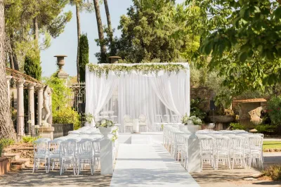venue for outside and symbolic ceremony in south of france