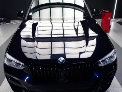 BMW X3 véhicule récent sublimé par notre céramique Crystal Sérum Ultra Gtechniq Traitement céramique Longue Duré