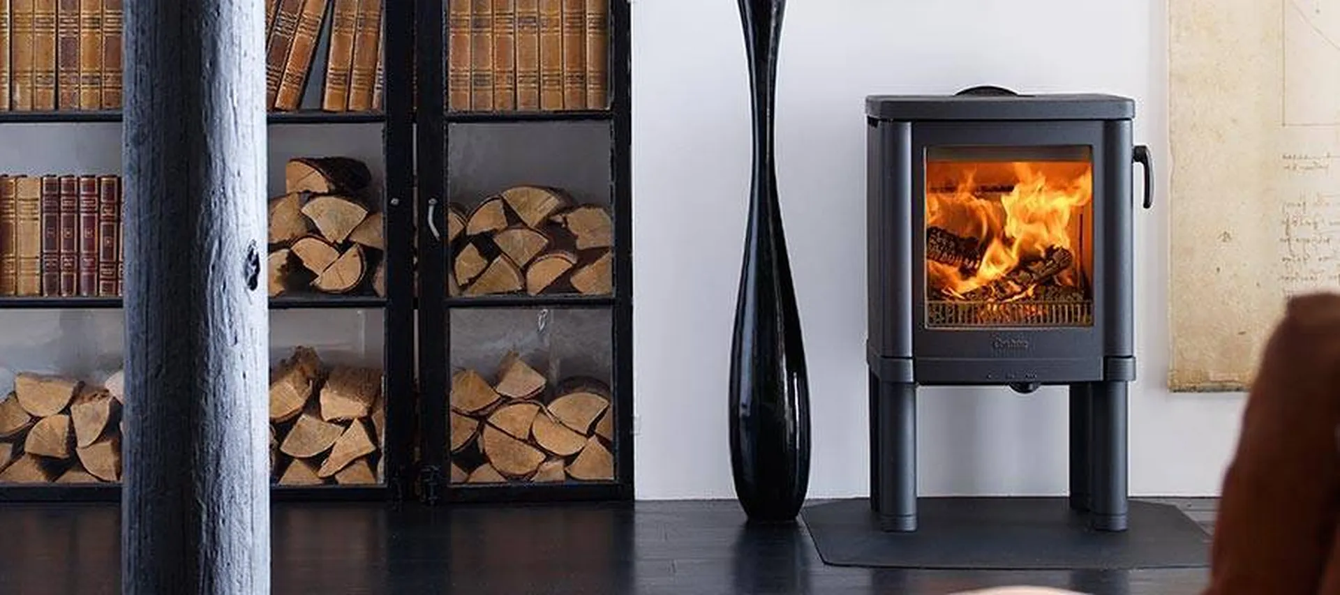 poêle à bois fonte robuste en gironde