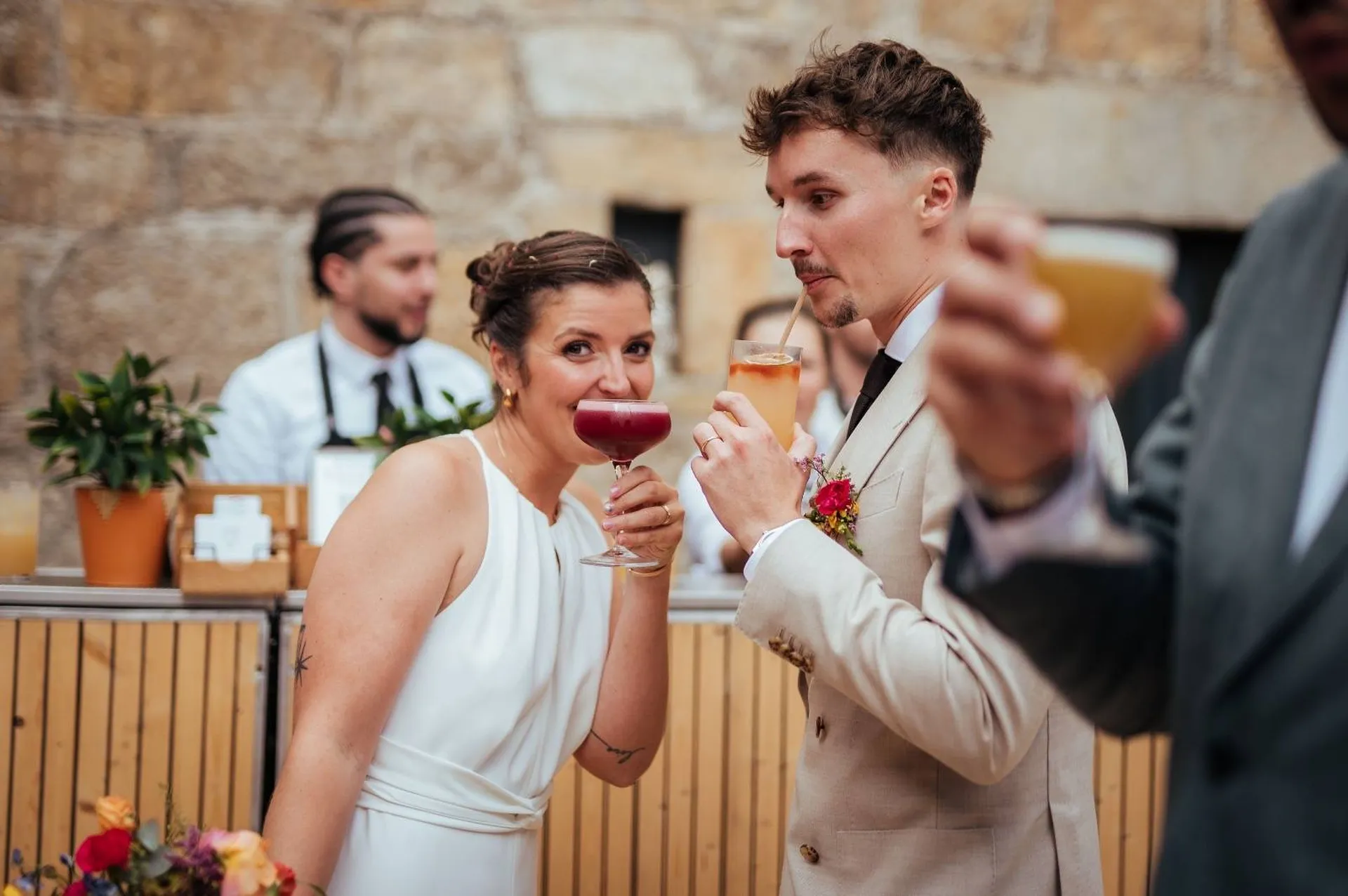 Mariage intimiste à Lyon autour d’un bar à cocktails mobile