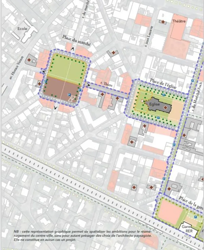 PLAN CENTRE VILLE LE VESINET