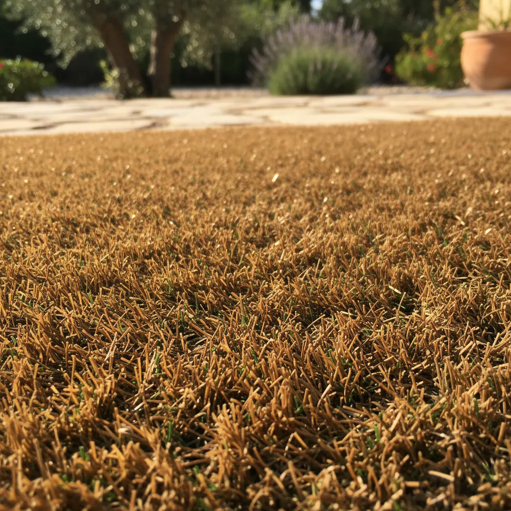 Gazon Synthétique Marron à Grimaud et vers Les Issambres