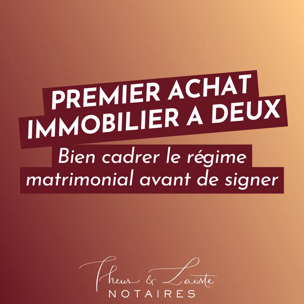 Premier achat immobilier, bien cadrer le régime matrimonial