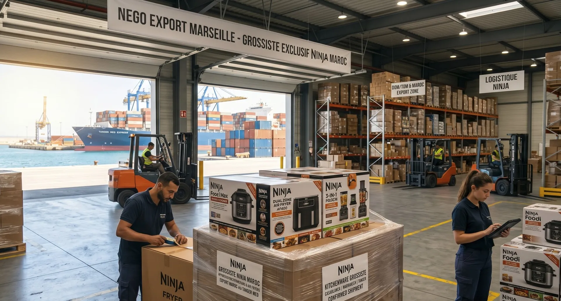 Grossiste Ninja Maroc | Appareils Multifonctions et Air Fryers en Gros depuis Marseille