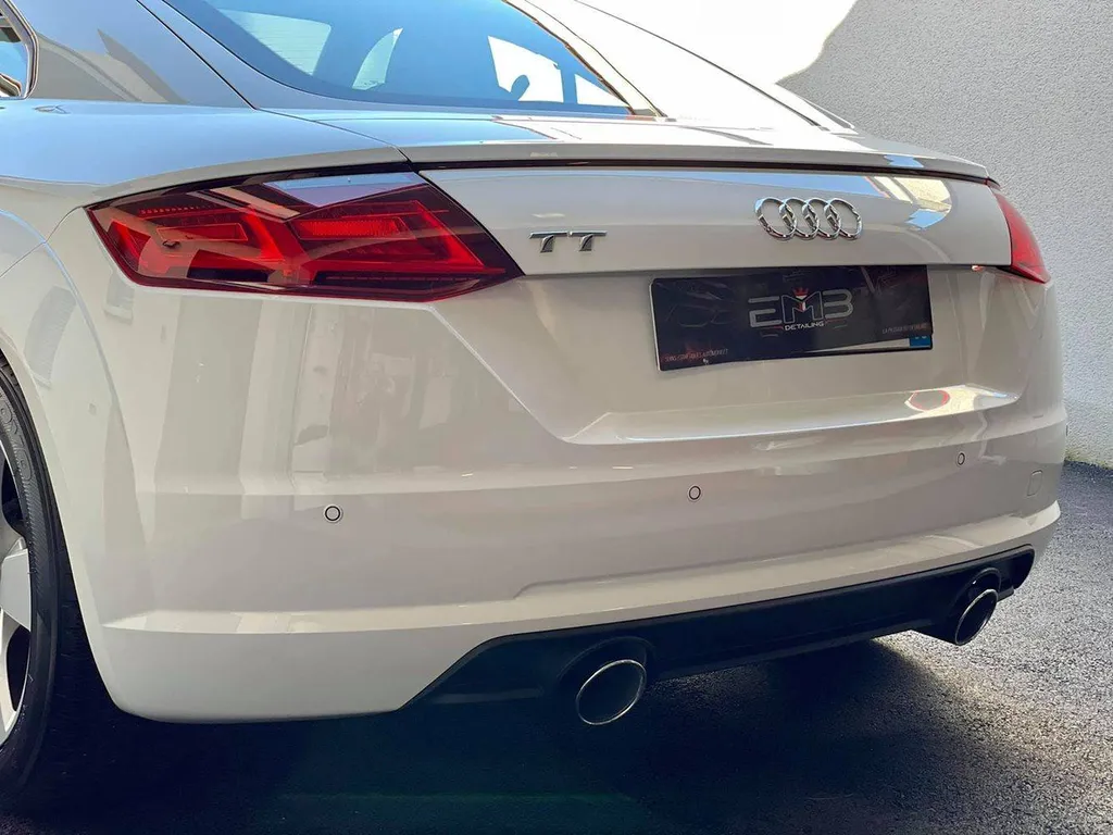 Traitement céramique Audi TT blanche à proximité de Brignais dans le Rhône