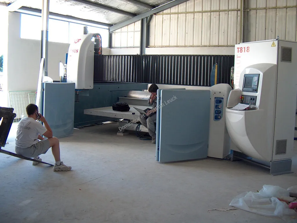 Premier essai du centre d'usinage